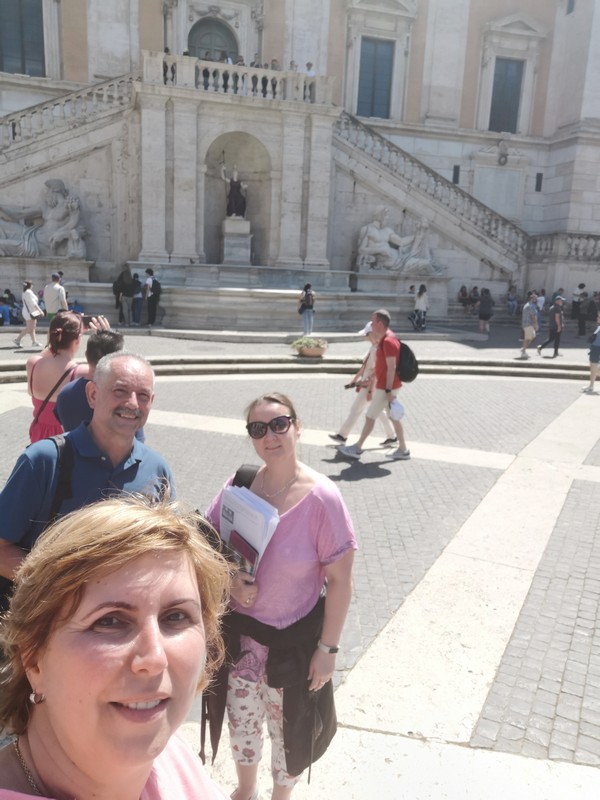 Fountain in Piazza del Campidoglio