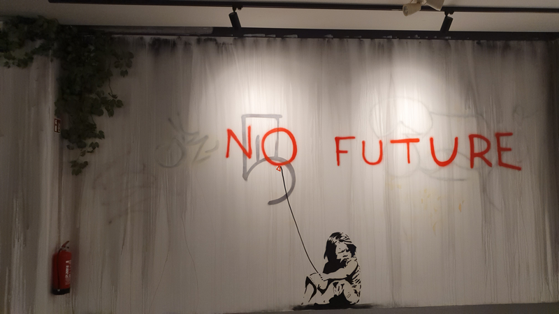 Banksy No Future - Nincs jövő - című alkotása