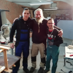 Asztalos mester társaságában tanulóink